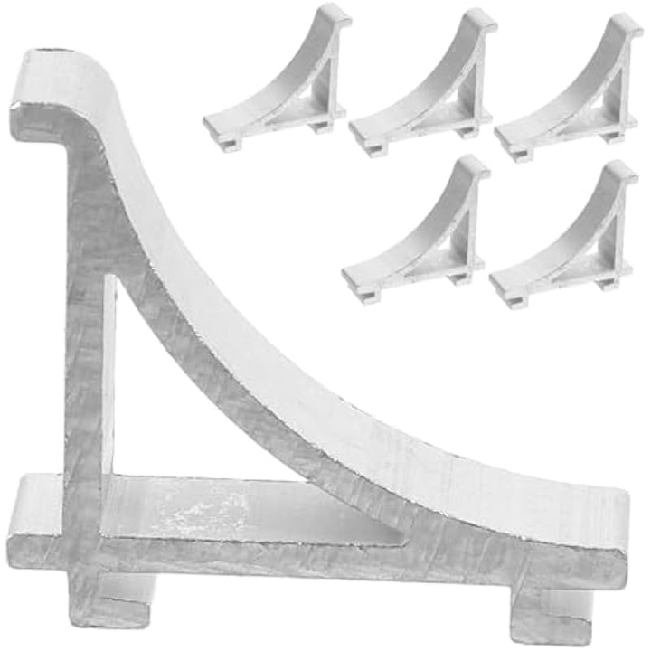 Set 6 cleme suport raft inox pentru frigider 2.7x2.5x0.7cm