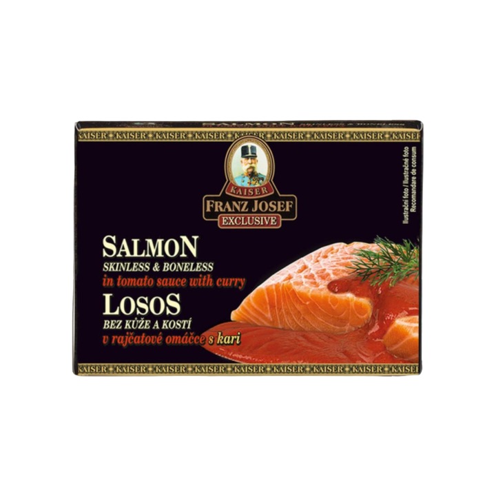 Franz Josef Kaiser- Somon in sos de rosii cu curry 110g