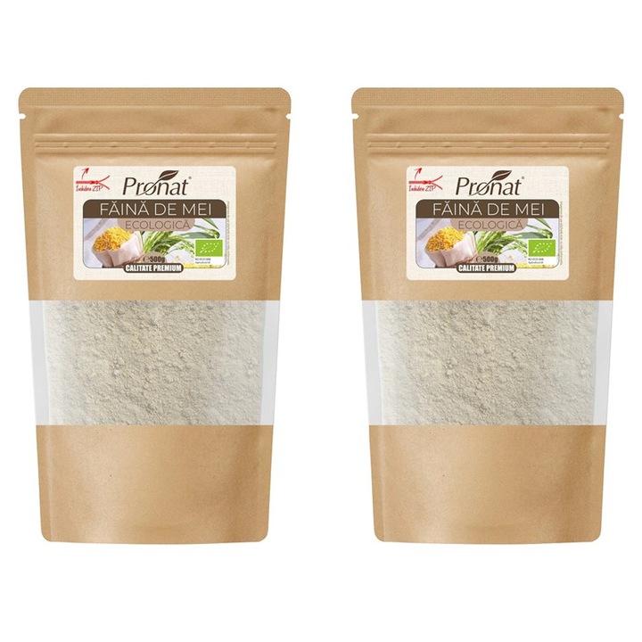 2 x Faina bio de mei, 500g Pronat