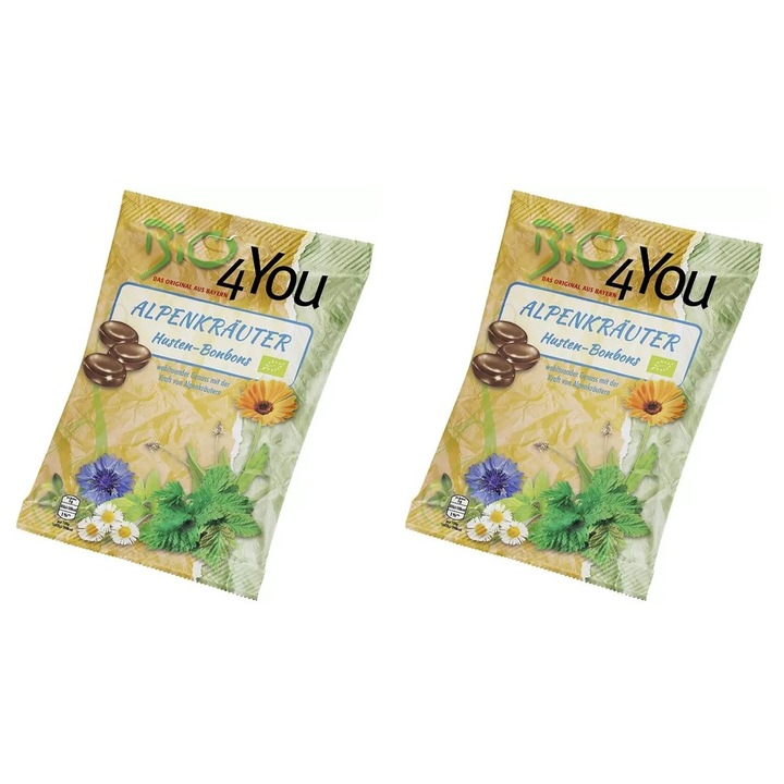 2 x Bio köhögés elleni cukorka, 75g Bio 4 You