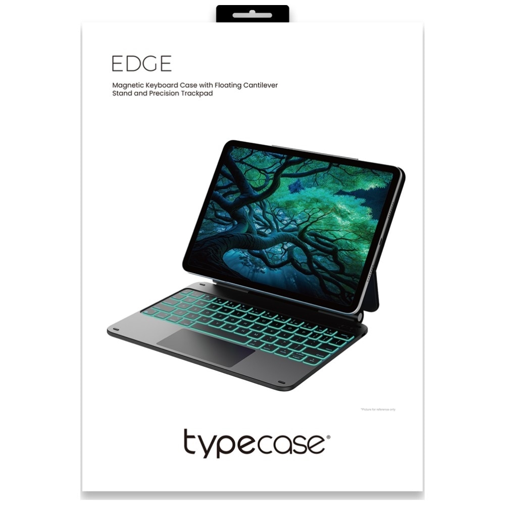 Husa cu tastatura Typecase Edge compatibila cu iPad Pro 13 inch 2024 / 2025, 500mAh, USB-C, Mov