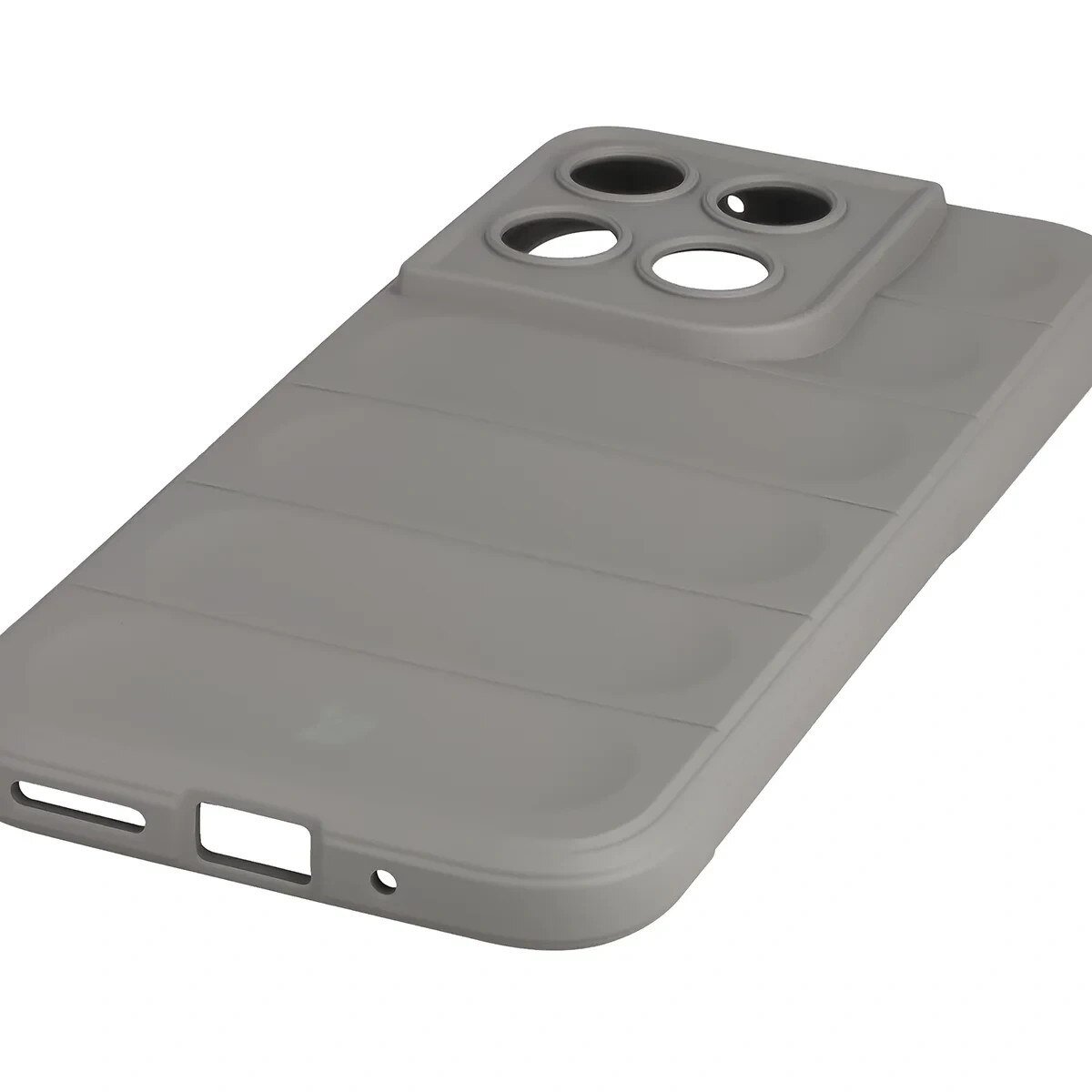 Carcasa Bizon Tur compatibila cu Motorola Moto G67 5G / G77 5G, Light Grey
