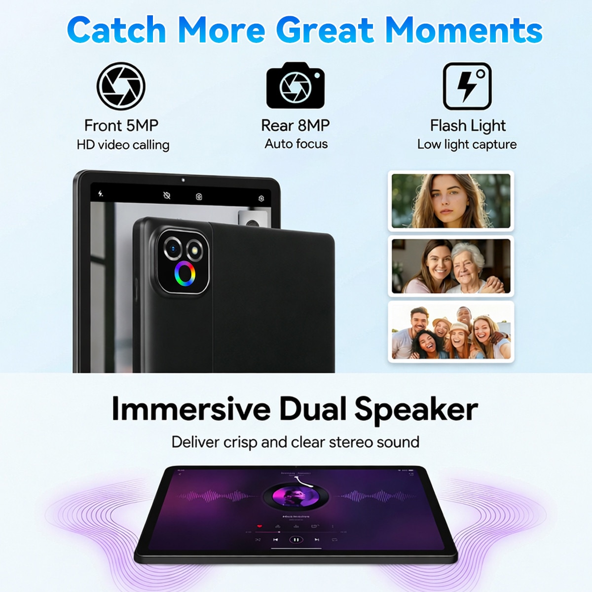 Tableta TT.KIDS X6L Android 16, ecran IPS 10,1 inchi, stocare 128 GB, baterie 6000 mAh, pachet complet: tastatura, mouse, stylus, cablu date, husa protectoare, culoare neagra