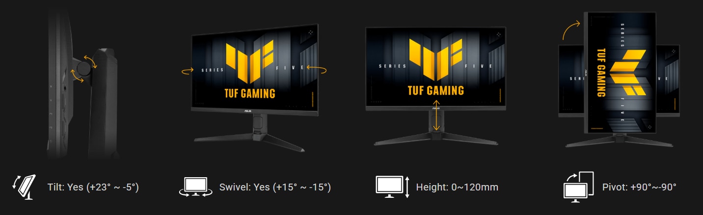 Monitor ASUS TUF Gaming Series 5 VG249QML5A, 23.8