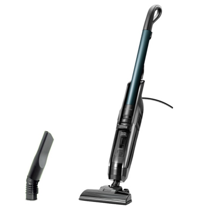 Aspirator cu fir SOKANY, 2000W, aspirare umeda si uscata, putere de aspirare 15000Pa, recipient praf 1.2L, Cu perie multifunctionala pentru casa si covoare, Albastru/Negru