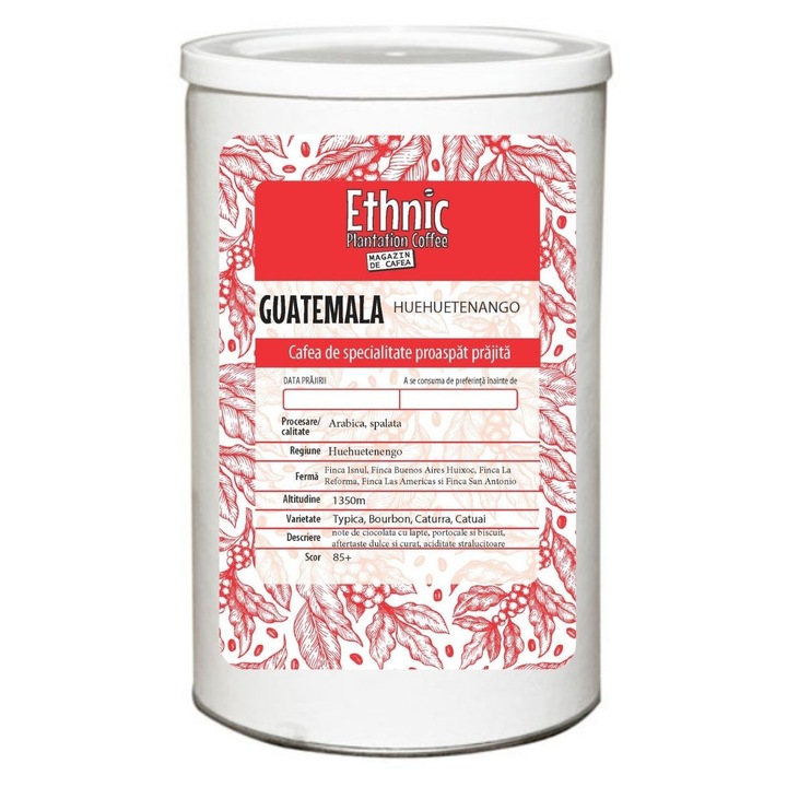 Cafea de specialitate Guatemala Huehuetenango, Ethnic Plantation Coffee, 400g, prajita boabe