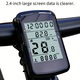 Computer bicicleta wireless (ciclocomputer), GPS integrat, afisaj mare digital, baterie reincarcabila USB, montare pe ghidon, negru