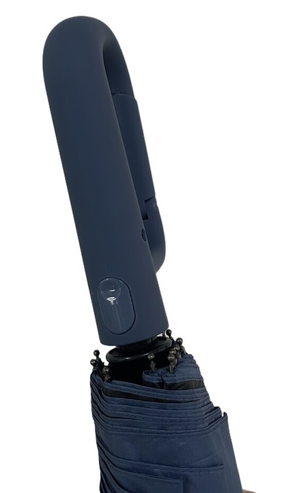 Automata összecsukható esernyő/napernyő gyűrűs csattal, szélálló, kompakt, kék