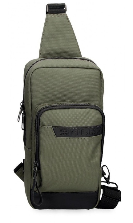 Rucsac crossbody Pepe Jeans Dorking kaki 16x31x5.5 cm