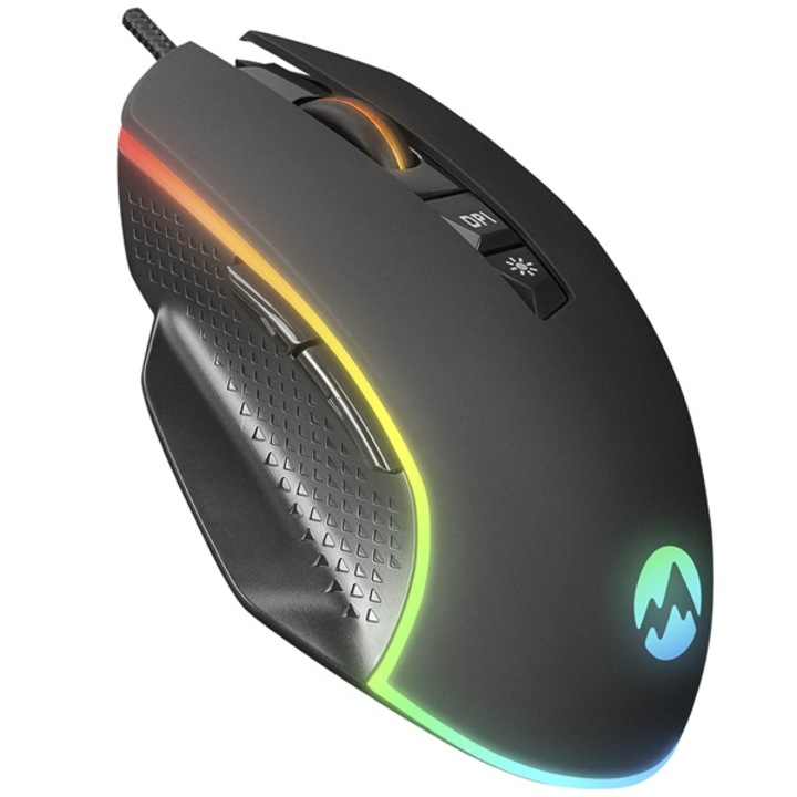 Everest RAGE-X2 fekete RGB Gamer Egér