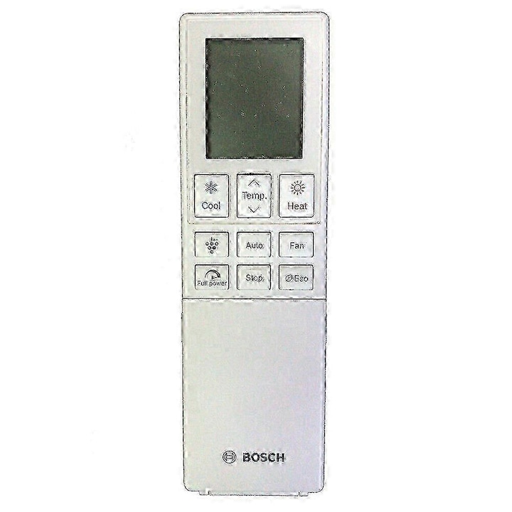 Légkondicionáló távirányító / AC CRMC-B069JBEZ kompatibilis Sharp/Bosch, 433 MHz frekvencia, ABS, Fehér, 1 db.