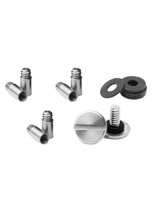 KeySmart bővítő készlet, csavarok, távtartók és oszlopok, akár 22 kulcsra bővíthető, ezüst, 16 darab