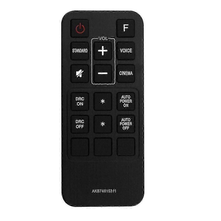 Telecomanda inlocuire pentru LG Sound Bar, negru, plastic, 2xAAA