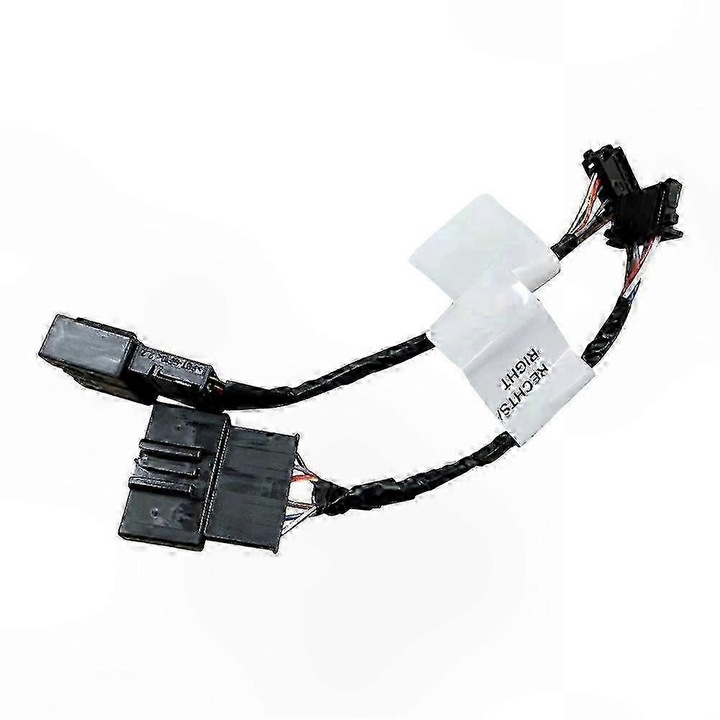 Set cabluri adaptor LED pentru lumina spate, negru, ABS, 2 buc