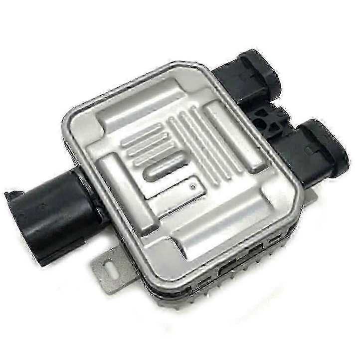 Ventilátor vezérlő modul 7T43-8C609 / 7G919A819AA, műanyagból és fémből, kompatibilis Range Rover Evoque, Ford Focus/Kuga/Mondeo/Galaxy/Transit, Volvo S80/V70/XC60/XC70, ezüst/fekete, 1 db