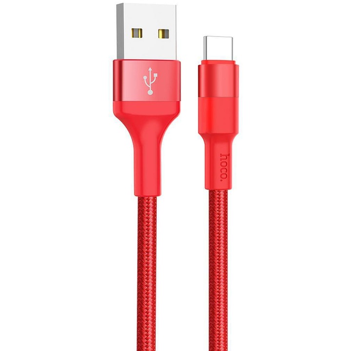 Cablu date Hoco X26 Type-C rosu 1m 2A