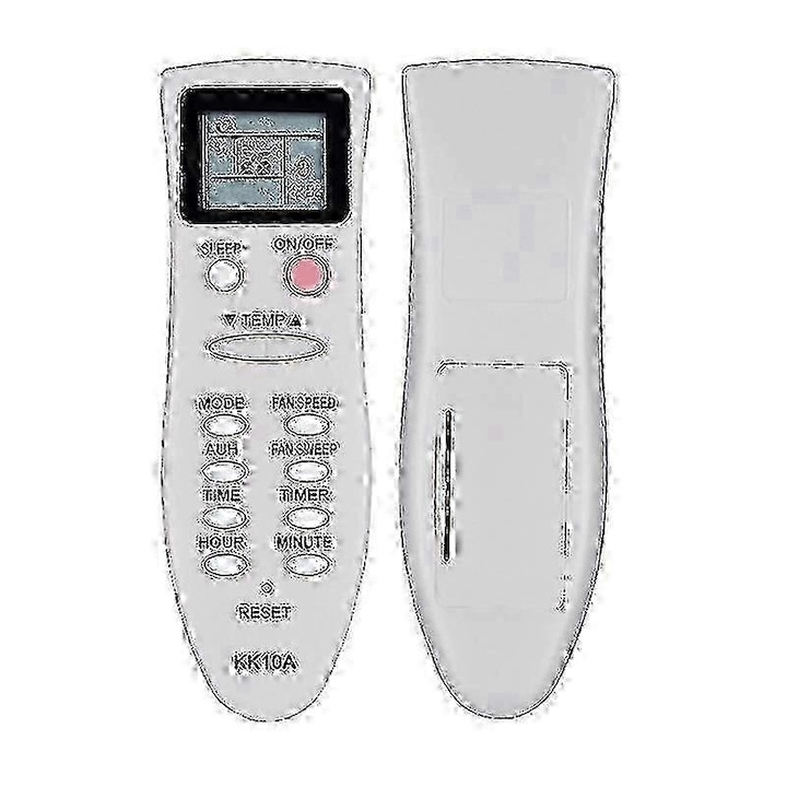 Távirányító/remote légkondicionálóhoz KK22A-C1, IR 433 MHz kommunikáció, univerzálisan kompatibilis, elemek nélkül, fehér, 1 darab