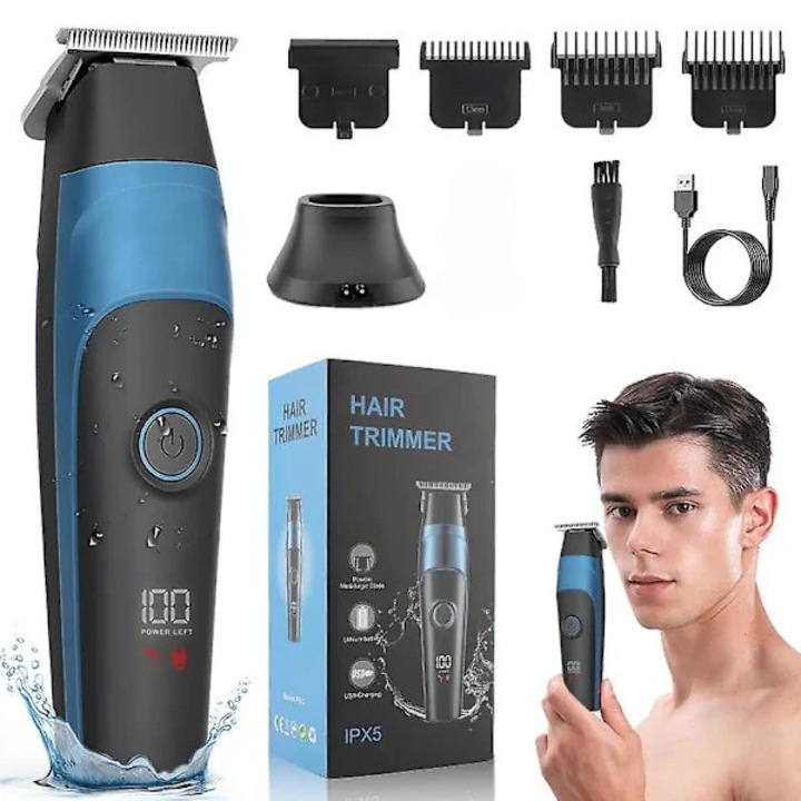 Aparat de tuns, LCD digital, 600mAh, IPX5, negru