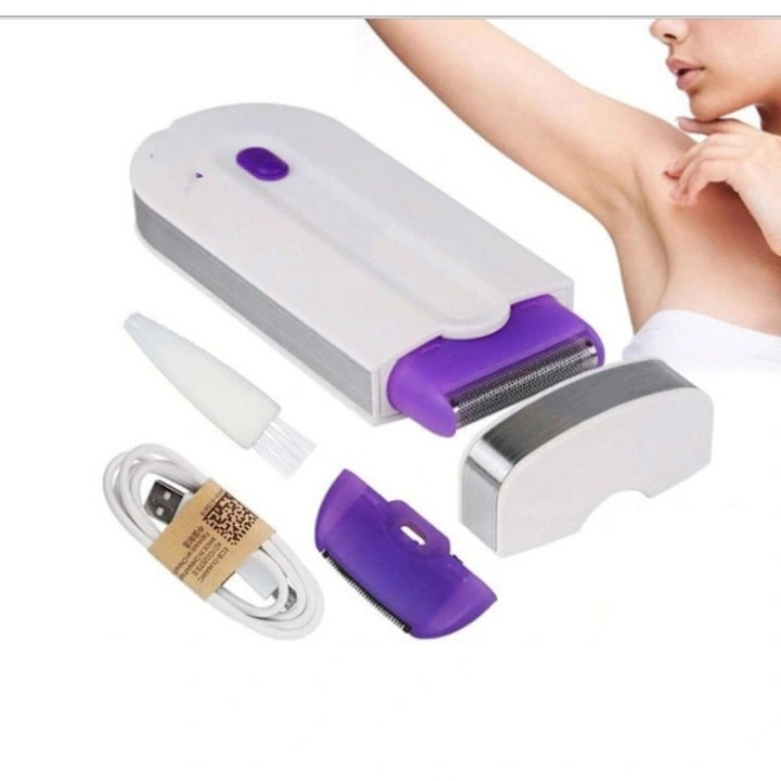 Epilator electric compact pentru femei, taiere si modelare, alb