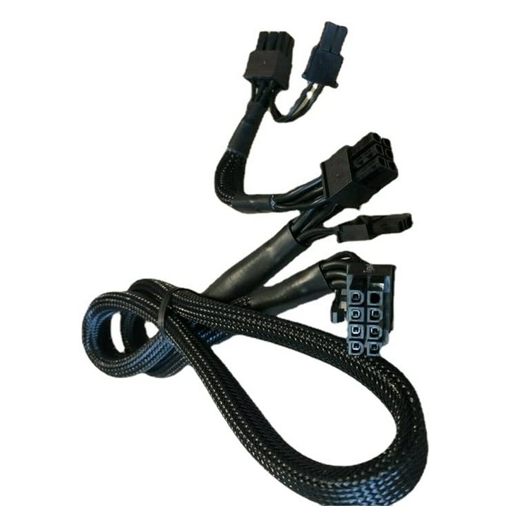 Cablu de alimentare GPU PCIE Flexibil 8 PIN la dublu 8-PIN (6+2) pentru Corsair CX550M CX450M CX650M CX750M RM550X RM650X RM750X RM850X RM1000X HX RM 750mm Type 4 HX1200 RM1000i AX1200i