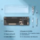 Безжична механична клавиатура, професионална гейминг S98, RGB с режими на осветление, интелигентен цифров екран, Hot Swap, Bluetooth 5.0/2.4GHz/USB-C, многофункционален бутон, PBT капачки за клавиши, 98 клавиша, съвместима с Windows/Mac, черно-кафява