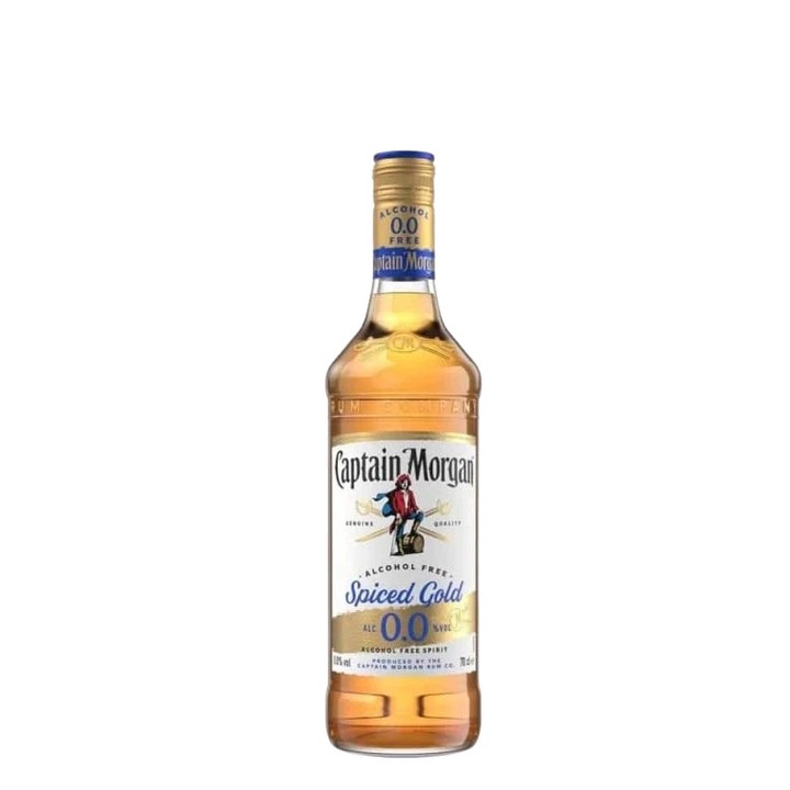 Rom Captain Morgan Spiced Gold Fara Alcool, 0%, 0.7L