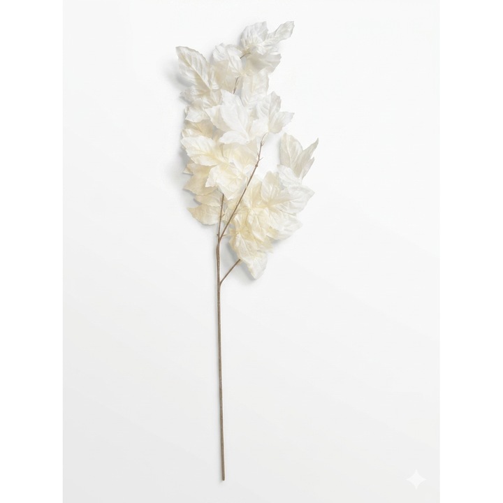 Levélág, fehér szín, M 50 cm, B.S.P. / SL1304