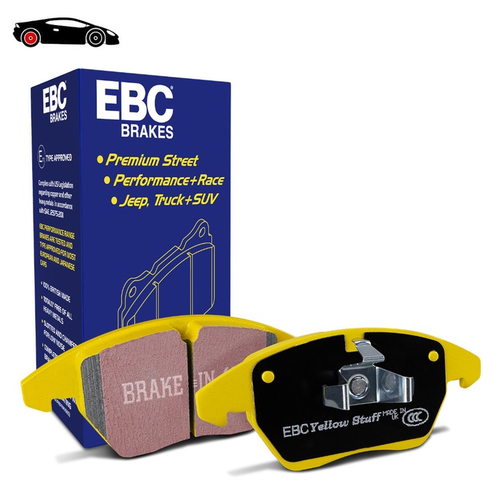 Комплект задни спирачни накладки EBC Yellowstuff 130x55x16mm за Chrysler Fiat Lancia