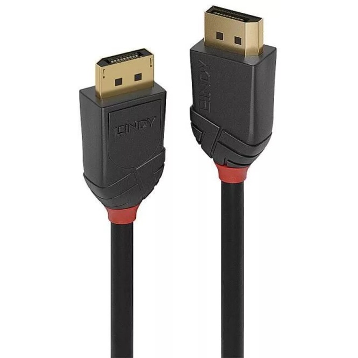 Cablu Lindy Displayport 2.1 54g, Lungime 1m, Supported Bandwidth 54gbps, Rezolutie Maxima 16360 X 8640 (16k) @ 60hz, 4 4 4, 10-bit, Negru
