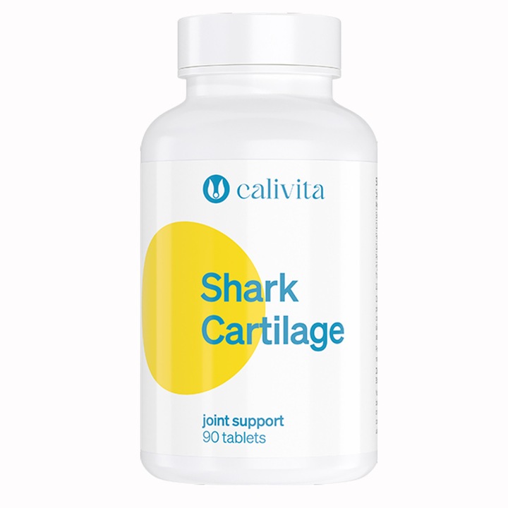 Cartilaj de Rechin Shark Cartilage CaliVita, Supliment pentru Protectia Articulatiilor, Reducerea Inflamatiei si Mobilitate, 90 tablete