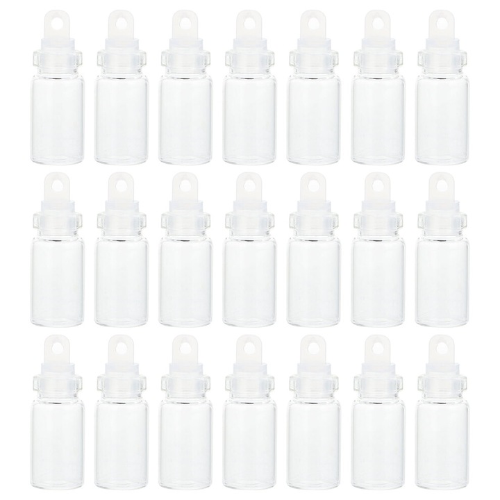 Set 30 sticle mini, transparent, 3.5x1.5x1.5cm, 1ml