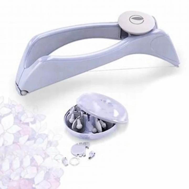 Epilator facial / depilator pentru fata, indeparteaza parul de la radacina, incarcare wireless, delicat cu pielea, alb, 1 buc