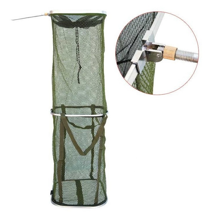 Merítőháló Baracuda N13 ECO hálóval, hossza 100 cm, téglalap alakú profil 32x40 cm