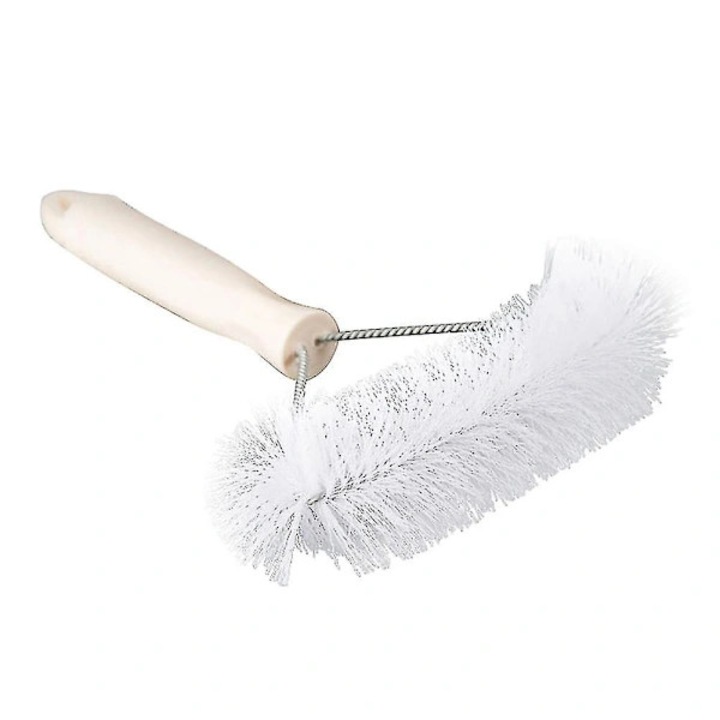 Perie curatare plase tantari pentru geam, perie pentru plase insecte profesionala, peri PP de inalta calitate pentru curatare fara unghi mort, maner ergonomic cu carlig, alb, 1 buc, 25.5 x 16 cm