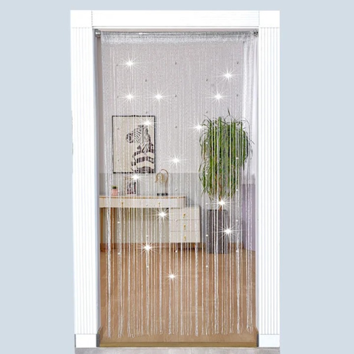 Perdea margele, plasa tantari, multicolor, 90x200cm