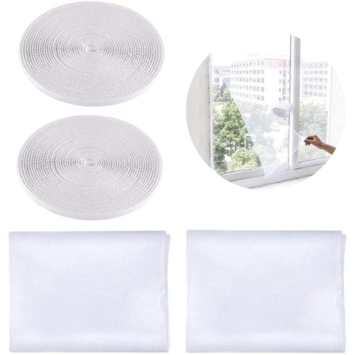 Set plase tantari pentru ferestre 2x1.5m cu banda adeziva 150x200cm alb