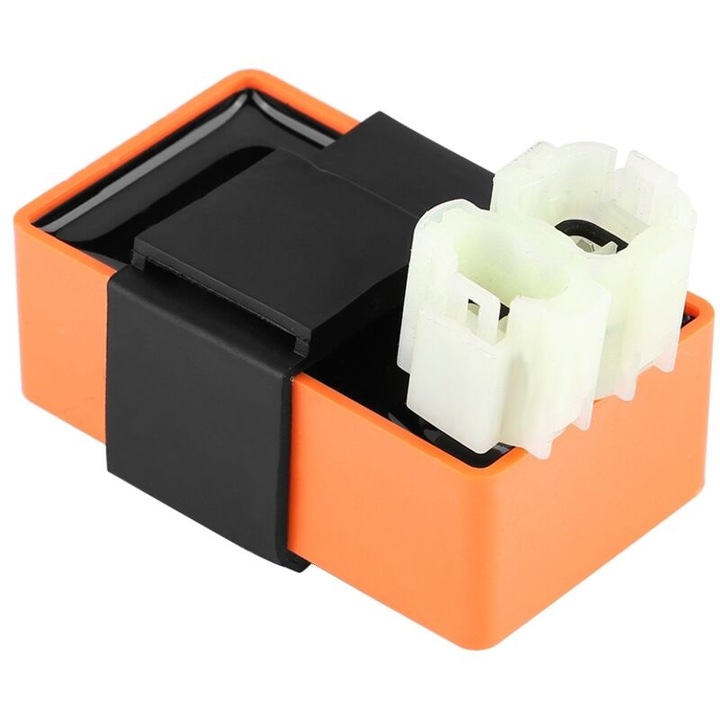CDI racing 6 pini, 50-150cc, plastic metal, negru, 105g