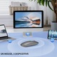 Мишка безжична презареждаема QOVA®, двоен режим Bluetooth 5.1 + 2.4GHz, презареждаема USB-C, безшумен клик, регулируемо DPI 800/1200/1600, свързване към 3 устройства, съвместима с Windows/Mac/iPad/Android, ергономична и преносима, безжична, тъмносива