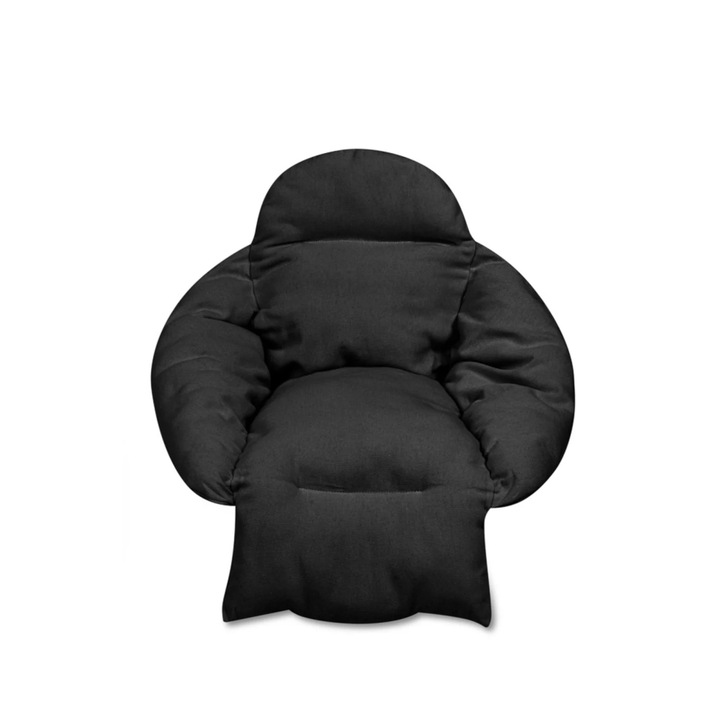Perna pentru balansoar suspendat VarioShop®, confort sporit pentru sezut, spatar si zona picioarelor, material bumbac si poliester, neagra