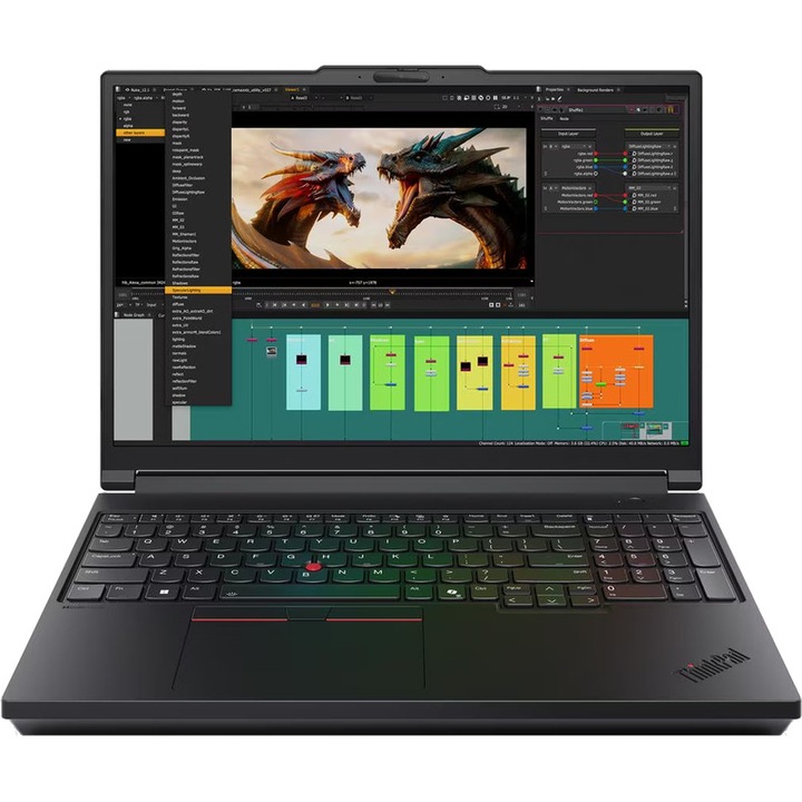 Laptop Lenovo ThinkPad P16 Gen 3 Procesor Intel® Core™ Ultra 9 275HX 36M Cache, up to 5.40 GHz, 16" WUXGA IPS, 32GB, 1TB SSD, nVidia RTX PRO 2000 Blackwell @8GB, Win 11 Pro, Negru