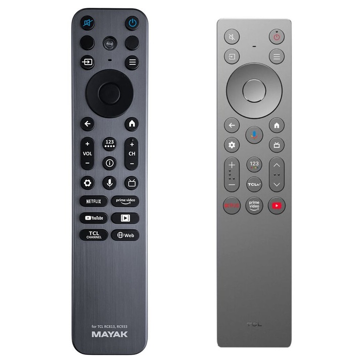 TCL RC933A - telecomandametalic cu iluminare de fundal duplicat