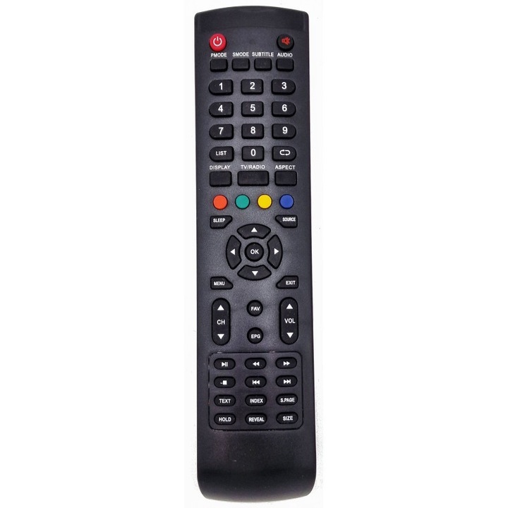 Telecomandă KNTECH pentru TV, compatibilă cu Dyon, Vortex, Akai, 32x10cm, set