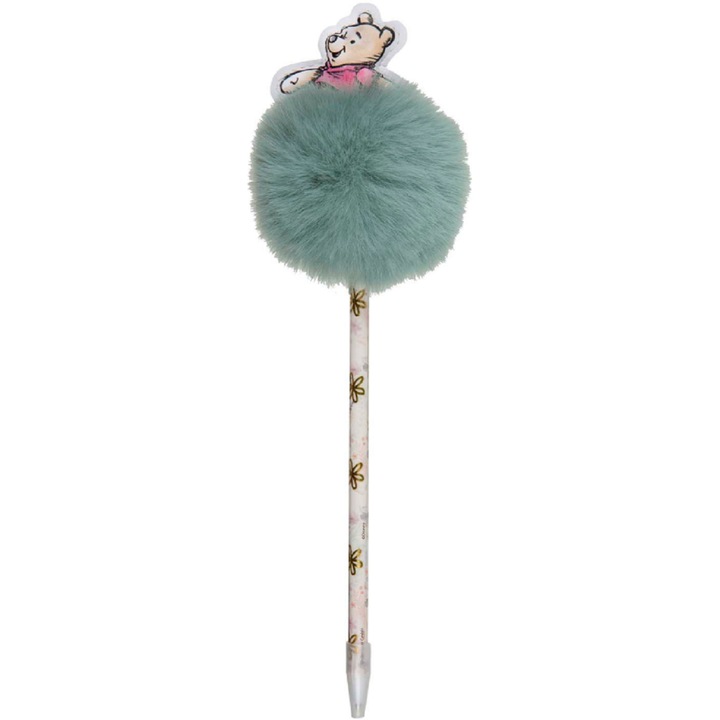Pix cu bila si pompon - Winnie the Pooh, Fara mecanism, Multicolor