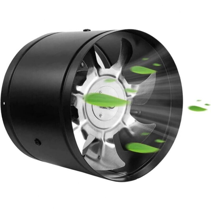Fém elszívó ventilátor 100mm 140m/h 2800rpm fehér