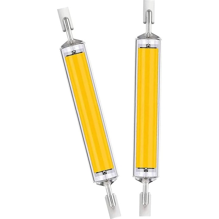 4 darabos szett, R7s LED izzó 118 mm, 20W (200W-nak megfelelő), 800 lm, meleg fehér, 4 x 20W