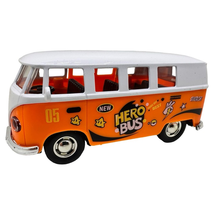 Macheta Volkswagen T1 Microbus 1:43 replica metal Hawaii style