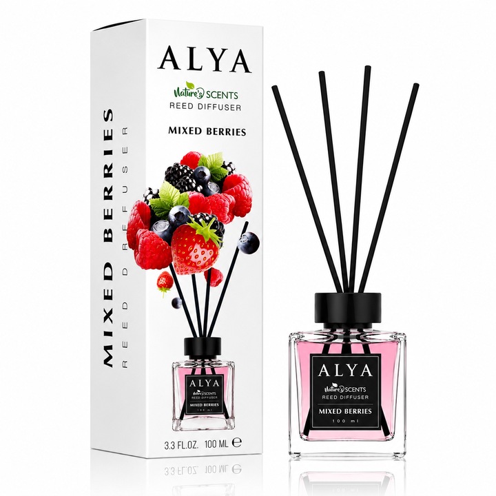 ALYA Nature Scents pálcikás szobaillatosító, vegyes bogyós gyümölcs, 100 ml