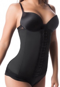 Corset modelator pentru talie de viespe Latex slim Fit Pro, Negru, 2XL Corset modelator pentru talie de viespe Latex slim Fit Pro, Negru, 2XL