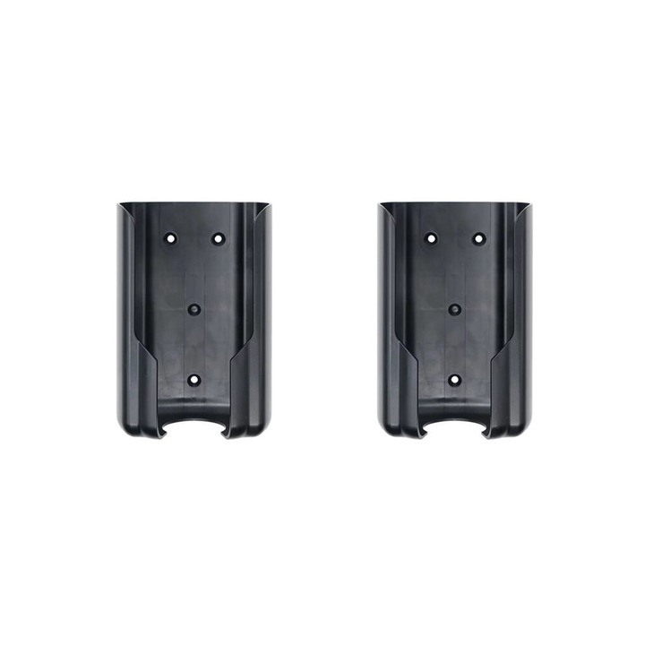 Set 2 bucati, Suport pentru incarcator vehicul electric, suport pentru mufa si cablu, montaj pe perete, din plastic, Negru