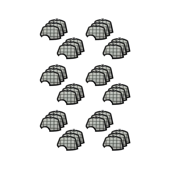 Set 36 filtre pentru aparat aer, negru alb, 10x15x2cm